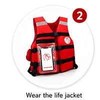 Wear the life jacket